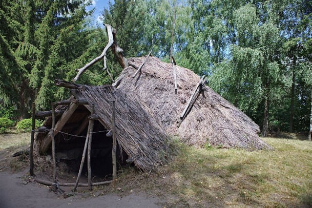 Image - A Cherniakhiv culture dwelling (reconstructed in the Pereiaslav-Khmelnytskyi Museum of Folk Architecture and Folkways).